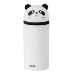Estojo Estampado de Silicone BRW Retrátil Fofo em Formato de Panda ou Gatinho