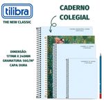 Caderno Colegial Tilibra Loveland Capa Dura Urso Fofo  - 10 ou 1 Matéria