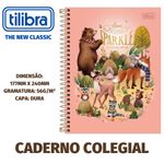 Caderno Colegial Tilibra Loveland Capa Dura Urso Fofo  - 10 ou 1 Matéria
