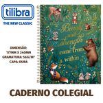 Caderno Colegial Tilibra Loveland Capa Dura Urso Fofo  - 10 ou 1 Matéria