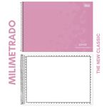 Caderno Cartografia e Desenho Tilibra Lunix Tom Pastel 60 Folhas
