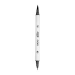 Caneta Dual Brush BRW Ponta Dupla Preta