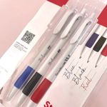 Kit Caneta NewPen Sensations Clip Grip Studygram 0.5mm - Tinta Gel Líquida