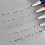 Kit Caneta NewPen Sensations Clip Grip Studygram 0.5mm - Tinta Gel Líquida