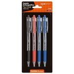 Kit Caneta Jocar Office Tip Click Ponta Fina 0.7mm Coloridas - Estojo com 8 ou 4 Canetas