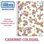 Caderno Colegial Capa Dura Tilibra D+ Feminino - 10 ou 1 Matéria