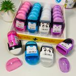 Borracha + Apontador BRW Zoo 2 em 1 - Gatinho, Panda, Porquinho, Tigre