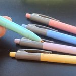 Kit Caneta Retrátil Compactor Vip Tom Pastel - Escrita Azul