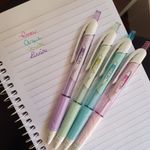Kit Caneta Esferográfica Retrátil Tris Let's Tom Pastel Ponta Média 1.0mm