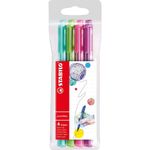 Kit 4 Caneta Stabilo PointMax - Tom Pastel - Color - Básicas