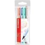 Kit 4 Caneta Stabilo PointMax - Tom Pastel - Color - Básicas