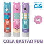 Cola em Bastão Cis Fun Fofa Pastel 13g - Coala, Ursinho, Porquinho - Kit ou Unidade