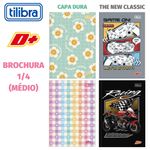 Caderno ou Caderneta Tilibra D+ 1/4 Capa Dura Brochura - 48 Folhas