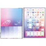Caderno Universitário Capa Dura Feminino Tilibra Daisy - 10 Matérias
