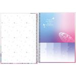 Caderno Universitário Capa Dura Feminino Tilibra Daisy - 10 Matérias