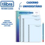 Caderno Universitário Capa Dura Feminino Tilibra Daisy - 10 Matérias