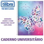 Caderno Universitário Capa Dura Feminino Tilibra Daisy - 10 Matérias