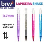 Lapiseira BRW Shake 0.7mm - Rosa, Preta, Azul e Lilás