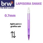 Lapiseira BRW Shake 0.7mm - Rosa, Preta, Azul e Lilás