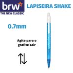 Lapiseira BRW Shake 0.7mm - Rosa, Preta, Azul e Lilás