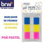Marcador de Páginas Flag com Dispenser BRW Love Tom Pastel + Coração ou Poá