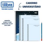 Caderno Universitário Spice Capa Dura Masculino - 20, 16, 12, 10 ou 1 Matéria - Astronauta, Gamer, Tubarão e Caveira