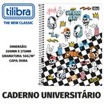 Caderno Universitário Spice Capa Dura Masculino - 20, 16, 12, 10 ou 1 Matéria - Astronauta, Gamer, Tubarão e Caveira
