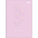 Caderno ou Caderneta Brochura Capa Dura Tilibra Happy Tons Pastel 1/4 ou Universitário - 48 ou 80 Folhas
