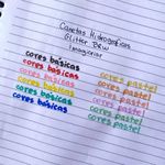 Kit Canetinha Hidrográfica com Glitter BRW - Tom Pastel e Cores Básicas