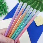 Kit Canetinha Hidrográfica com Glitter BRW - Tom Pastel e Cores Básicas