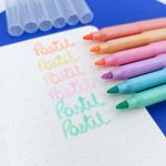 Kit Canetinha Hidrográfica com Glitter BRW - Tom Pastel e Cores Básicas