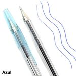 Caneta Pilot Glass Ponta Aço Inox Corpo Transparente Ponta Fina 0.7mm