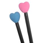 Borracha Ponteira BRW Love Coração Tom Pastel
