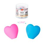 Borracha Ponteira BRW Love Coração Tom Pastel