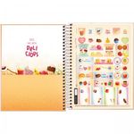 Caderno Colegial Capa Dura Tilibra Taste Comidinhas Fofas Doces Picolé - 10 ou 1 Matéria