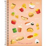 Caderno Colegial Capa Dura Tilibra Taste Comidinhas Fofas Doces Picolé - 10 ou 1 Matéria