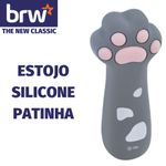 Estojo de Silicone BRW Formato Patinha de Gato Fofo
