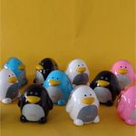 Apontador Fofo Tris Pinguino com Depósito em Formato de Pinguim