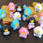 Apontador Fofo Tris Pinguino com Depósito em Formato de Pinguim