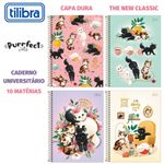 Caderno Universitário Tilibra Purrfect Cat - Gatinho Fofo - 10 Matérias