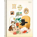 Caderno Universitário Tilibra Purrfect Cat - Gatinho Fofo - 10 Matérias
