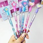 Lapiseira Cis Tik Tak Troca Pontas 2.0mm - Fofa Estrela Coração Unicórnio Cupcake