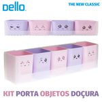 Kit Dello Doçura - 9, 5 ou 4 Porta Objetos e Canetas Tons Pastel