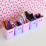 Kit Dello Doçura - 9, 5 ou 4 Porta Objetos e Canetas Tons Pastel