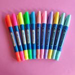 Kit Marca Texto Gel Cis Lumini Pastel e Neon - Não Mancha o Verso - Ideal para Bíblia e Vade Mecum