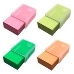 Borracha Mercur Neon TR Colorida com Capa Protetora Plástica Transparente
