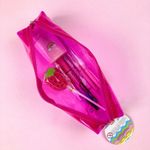 Estojo Transparente Colorido BRW - Rosa Lilás Azul Verde e Tutti Frutti