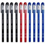 Kit Caneta Goller Delta Ponta Fina 0.7mm - Azul, Preta e Vermelha