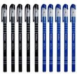 Kit Caneta Goller Delta Ponta Fina 0.7mm - Azul, Preta e Vermelha
