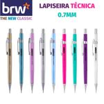 Lapiseira Técnica BRW 0.7mm - Cores Metálicas, Color, Tom Pastel ou Neon